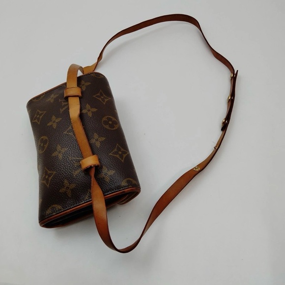 Louis Vuitton LV Shoulder Bag Pochette Florentine Brown Monogram - Picture 7 of 13